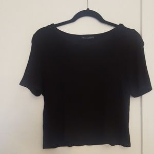 Brandy Melville Black Crop Top